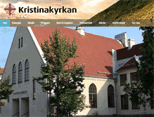 Tablet Screenshot of kristinakyrkan.se